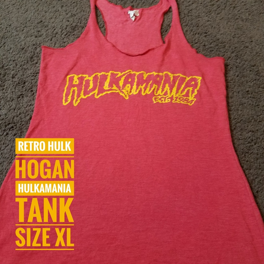 Retro WWE Hulk Hogan Hulkamania Tank Top Size XL